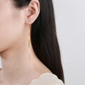 wholesale S925 Sterling Silver Tassel Long Snake Chain Ear Thread Versatile Minimalist Style Ins Elegant Luxury Wind Earrings-0-3