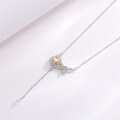 wholesale S925 Sterling Silver Fish Has You Necklace for Women, Versatile Small and Unique Design Retro Pendant Chain for Girlfriend, Light Luxury Collarbone Chain-0-1