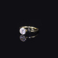 wholesale 9/10/14/18K Gold Light Luxury Pavé 1 Carat Ring Setting, Simple Lab-Grown Diamond, Platinum Engagement Ring-0-1