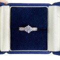 wholesale Sterling Silver Moissanite Ring Wedding Engagement Proposal for Women Six-Prong Star Light Queen Moissanite Ring D Color 1 Carat Wholesale-0-4