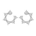 wholesale S925 Sterling Silver French Cross-Border Heart-Shaped Star Earrings for Women, Exquisite Design, Fashionable and Versatile with a Premium Feel-0-5