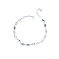 wholesale S925 Sterling Silver Minimalist Bracelet for Women, Small Niche Design, Gift for Girlfriend on Qixi Festival, Plain Silver Jewelry-0-4