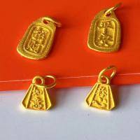 wholesale S925 Gold-Plated Ancient Method Silver Pendant for DIY Bracelet Necklace Accessories, Hot-Selling Pure Silver Peace Jewelry-A satisfactory one