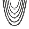 wholesale S925 Sterling Silver Personality Black Moissanite 2/3/4/5/6/65mm Tennis Chain Hip-hop Dark Style Necklace-0-0