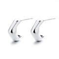 wholesale S925 Sterling Silver Trendy Commute Minimalist Style Irregular Geometric Ear Studs, Small Batch Design Versatile Earrings-0-4