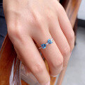 wholesale S925 red elk body ring with bow zircon, minimalist gemstone, fashionable and versatile for daily wear, unique design-0-3