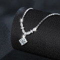 S925 Sterling Silver Moissanite Shining Galaxy Necklace-0-0