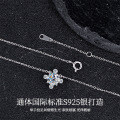 Metal Alloy 2025 Diamond Fashion Sunflower Necklace and Earring Set-0-0