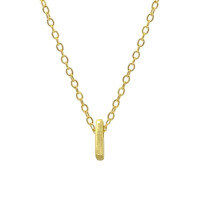 wholesale Metal 925 Silver Plain 26 Letters Pendant Necklace, Ins Luxury Hot-selling Choker-Gold-I 925 silver