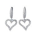 wholesale S925 Silver New Irregular Heart Earrings with Ear Clasps, Fashionable and Versatile Cross-Border Style for Live Stream Drop Shipping-0-4