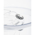 wholesale S925 sterling silver 705 Korean version ins niche design oval black and white checkerboard textured open ring for women-0-1