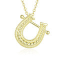 wholesale S925 Sterling Silver Women's Versatile High-End Niche Horseshoe Series Pendant Necklace, Drop Shipping Available-0-4