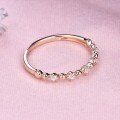 wholesale 18K Rose Gold Plated Fashion Commuter Diamond Ring for Women, Ins Fresh and Sweet Style, Set with Zircon, Gift-0-2