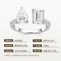 925 Silver Square Heart Promise Mixed Moissanite Jewelry Irregular Cross-border New Factory Wholesale-0-4