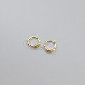 wholesale Sterling Silver Small Hoop Earrings with Minimalist Style, Mini Smooth Surface, Spring Design, Versatile Cartilage Earrings E0707-0-1