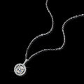 Sterling Silver 1-Carat Moissanite Pendant Necklace for Women-0-0