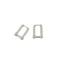 wholesale S925 Sterling Silver Korean Version Ins Minimalist Style U-Shape Women's Ear Clasps Versatile Silver Ear Accessories-0-4