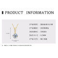 925 Sterling Silver D Color Moissanite Geometric Drop Pendant Necklace-0-15