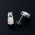 wholesale S925 Sterling Silver Earrings, Fashionable and Luxurious Niche Colored Zircon Jewelry Shuibei Factory Wholesale with Free Shipping-0-12