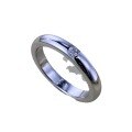 wholesale S925 Sterling Silver Thick Wide Minimalist High-End Plain Ring for Women, Ins Style, Hot-Selling on Xiaohongshu Cross-Border-0-4