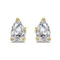 wholesale S925 Sterling Silver Women's Earrings 6-10MM Heart Square Pear Shape Advanced Zircon Inlaid Minimalist Style-0-23