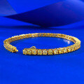 wholesale 925 Silver New Style Full Diamond Yellow Diamond Bracelet for Daily Classic Fashion OL Live Streaming-0-1