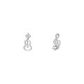 wholesale 925 Sterling Silver Violin Note Earrings For Women-0-0