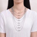 wholesale S925 Sterling Silver 20 Light Bead Chain 55cm Round Bead Bare Chain Fashion Retro Matching Chain Accessory with Pendant Jewelry-0-2