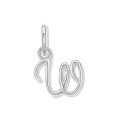 wholesale 925 Sterling Silver Irregular English Letter Pendant Ins Necklace For Women-0-30