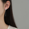wholesale S925 sterling silver tulip ear thread with a design that is,,, and sweet-0-0