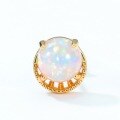 wholesale S925 Sterling Silver Summer New Simple Retro Synthetic Opal Stud Earrings High-end Wholesale from Manufacturer-0-4