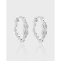 wholesale S925 Sterling Silver 780 Small and Chic European-style High-end Elegant Exquisite Hollow Carved Strawberry-shaped Design Earrings for Women-0-0