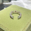 S925 Silver Women's Ring with 02ct Lab Ruby, Minimalist and Luxe-0-0