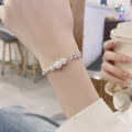 wholesale S925 Silver Fashion Cross-Border European and American Ins Style Faceted Beaded Matte Texture Multi-Layered Snake Bone Bracelet-0-3