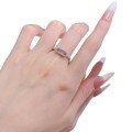 wholesale S925 Sterling Silver Pig Nose Style Ring with Full Circle Pavé Setting, High-End Fashion Ring for Women, Live Streaming Wholesale-0-4