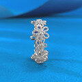 wholesale S925 Silver Lace Floral Wreath Ring, Minimalist Design, Premium Light Luxury, Versatile for Women-0-2