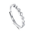 wholesale S925 Sterling Silver Original Design High-end Couple Rings Adjustable Plain Band Rings Valentine's Day Gift-0-134