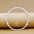 wholesale 999 Silver Tibetan Mantra Push-Pull Bangle for Women, Pure Silver Vintage Ethnic Chinese-Style Versatile Bracelet-0-2