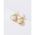 wholesale 925 Sterling Silver Women's Earrings, Minimalist and Niche High-End Sense Freshwater Pearl Earrings for Mother's Day, Mother's Style Earrings-0-10