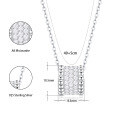 wholesale 925 Silver Plated 18K Gold Moissanite Full Diamond Small Waist Necklace for Women, Elegant and Versatile Collarbone Chain, Pure Silver Necklace-0-5