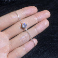 Metal Adjustable Four-Claw 1-Carat Moissanite Bracelet Wholesale-0-1