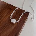 wholesale S925 Sterling Silver Super Heavy Workmanship Broken Silver Necklace for Women, Korean High-End Custom New Summer Style Versatile Collarbone Chain-0-1