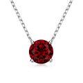 S925 Sterling Silver Zircon Necklace, Minimalist and Luxurious Pendant-0-5