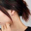 wholesale 925 Sterling Silver Vintage Tassel Pearl Earrings For Women,ins。-0-2