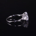 wholesale S925 Sterling Silver Luxury 3 Carat Ring, Large Main Stone Moissanite, Amazon Women's Style-0-4