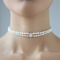 wholesale 925 Sterling Silver Freshwater Pearl Necklace, Ins Style Light Luxury High-end Choker for Women-0-0