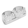 wholesale Gold-plated Double Underline Personalized Name Ring for Men, New Hot-Selling Style in Europe and America-0-2