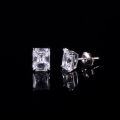 wholesale 18K Gold 4 Prong 2 Carat Moissanite Radiant Stud Earrings with Certificate-0-3