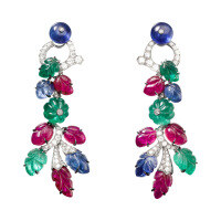 wholesale Gold Plated 925 Silver Earrings with High Carbon Diamonds, Card Family Fruit Basket Style, Fashionable, Unique, Niche, Versatile Jewelry for Women-Fruit Bag 925 Silver