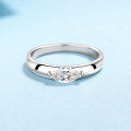 wholesale Pt950 plated 925 sterling silver 50-point marquise moissanite ring for women, small and luxurious ring setting factory live broadcast-0-5